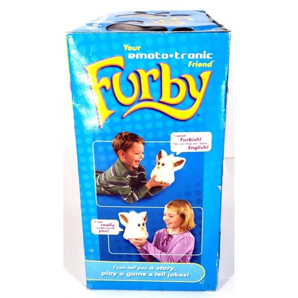 Big FURBY 2005 EMOTO-TRONIC Gray Pink Tiger Electronics Hasbro Talking Toy Grey - Picture 8 of 12